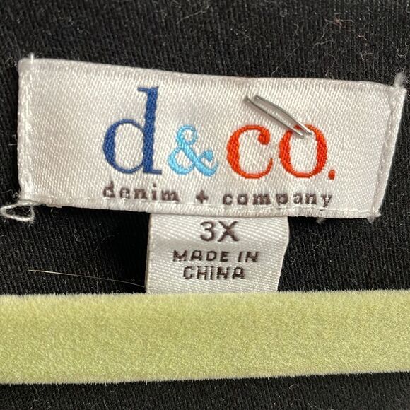 D & Co. Women’s Plus Size 3X Blazer Jacket, Black - Picture 3 of 6